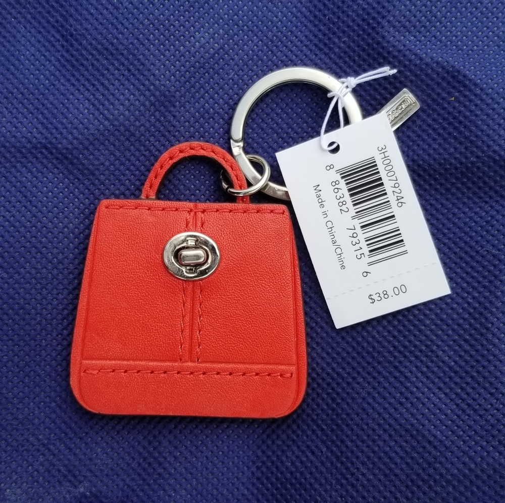 NEW Adorable Coach Purse key fob
